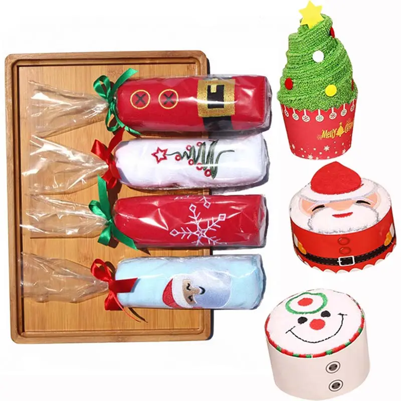 2019 Hot Koop Kerst Handdoek Kerstman Snowman Xmas Gift Handen Handdoeken