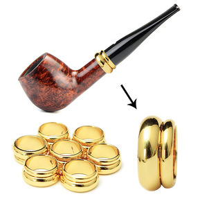 Anello acrilico decorativo colorato a basso prezzo per lo stelo del boccaglio per pipa in legno - Product Image 3