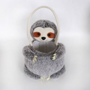 Cestino per uova di pasqua in <span class=keywords><strong>peluche</strong></span> marrone per bambini <span class=keywords><strong>peluche</strong></span> adorabile morbido <span class=keywords><strong>peluche</strong></span> ottimo regalo tutte le età compleanno - Product Image 2