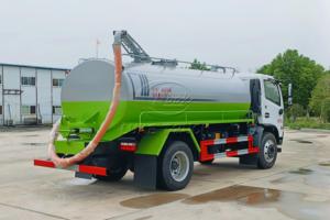รถดูดสิ่งปฏิกูล Dongfeng D7 ขนาด 4x2 8CBM พร้อมปั๊มสุญญากาศนำเข้า (อุปกรณ์เสริม) ดูดแนวตั้งได้ 7-10 เมตร สำหรับขจัดของเสียสุขาภิบาล - Product Image 5