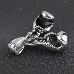 Waterproof Fitness Jewelry <b>Silver</b> Plated Boxing <b>Glove</b> Pendant Charm Animal Themed Cute Alloy Jewelry Unisex Gift Fashion Pendant - Product Image 4