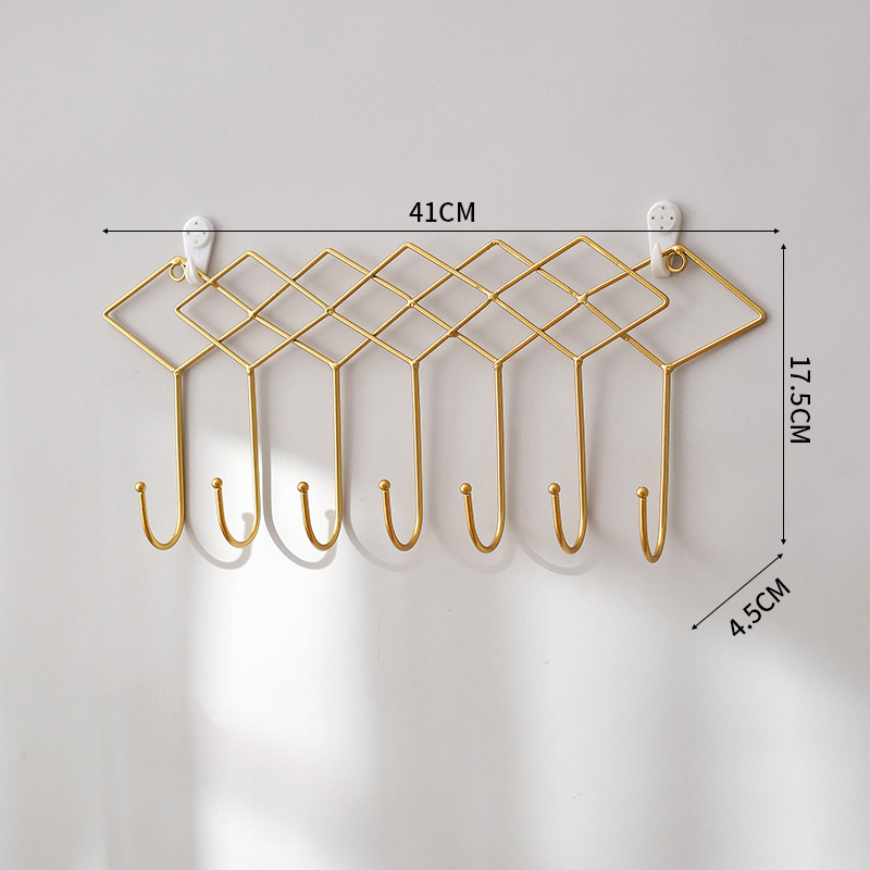 Gancio prismatico dorato grande