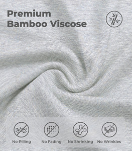 Liquidation de stock : Ensemble de pyjama homme uni en tissu bambou, t-shirt à manches courtes et short, prêt à être expédié - Product Image 6