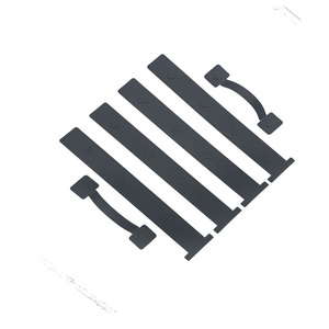 Kit de poignées de <span class=keywords><strong>porte</strong></span> de garage en ABS moderne avec 4 charnières et 2 poignées noires, aimants de <span class=keywords><strong>porte</strong></span> de garage, faux charnières - Product Image 4