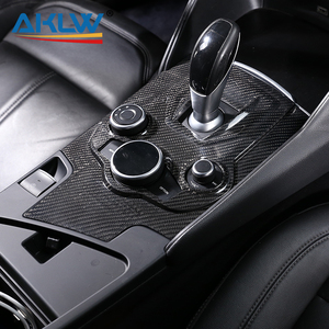 Bất Carbon Sợi Xe Nội Thất Phụ Kiện Trung Tâm Giao Diện Điều Khiển Bánh Shift Núm Bảng Điều Chỉnh Trang Trí Bìa Cho Alfa Romeo Giulia 2017-2019 - Product Image 6