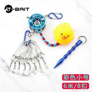 C boucle de verrouillage de pêche en acier inoxydable ceinture de verrouillage de poisson pêche Stringer matériel de pêche canard requin corde en métal - Product Image 6