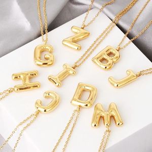 Wholesale Fashion Environmental Stainless Steel Ballon <b>Initial</b> Alphabet Letter Pendant Necklace - Product Image 2