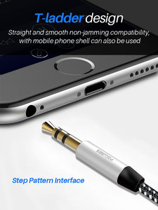 Câble AUX 3,28 pieds, cordon <span class=keywords><strong>Audio</strong></span> <span class=keywords><strong>auxiliaire</strong></span> en Nylon tressé, masculin vers mâle, pour haut-parleur Hi-Fi, stéréo, sans fil, 3.5mm - Product Image 6