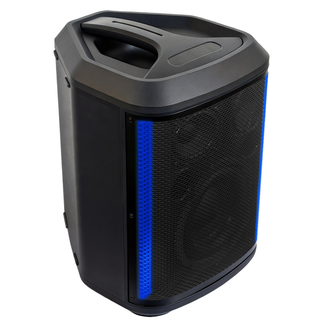 Portable Rechargeable Battery Party Speaker 200W 6.5 Inch*1+2*3INCH 12V/7200mAh with RGB LED Light and Wireless Microphones