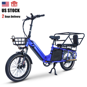 美国库存48V20AH电动自行车双电池轻质耐用框架彩色显示面板货物后架发光二极管灯 - Product Image 1