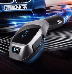 GXYKIT Giá Rẻ X5 Usb Sạc Điện Thoại <span class=keywords><strong>Bluetooth</strong></span> <span class=keywords><strong>Receiver</strong></span> Fm Transmitter Âm Thanh Không Dây Xe Máy Nghe Nhạc Mp3 <span class=keywords><strong>Bluetooth</strong></span> Car Kit Bán Hot - Product Image 1