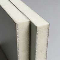 Panneau d'isolation en mousse phénolique colorée double face, anti-âge, léger, pour usage hospitalier, climatisation centralisée