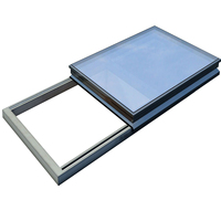 DTOP NFRC électrique automatique en aluminium coulissant pliant lucarne auvent verre toit pliant lucarne couvre lucarne pour maison