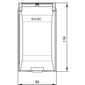 Prise murale standard européenne SVL-ESP IP54 16A, prise de courant européenne - Product Image 3