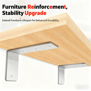 Support d'angle en acier inoxydable Construction Utilisation épaissie à 90 degrés Connecteur standard de surface brossée simple face Marque Haofeng - Product Image 5