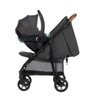 Poussette compacte pliable Bebeconfort Misty Duo avec structure en acier et adaptateur pour siège auto, 7,4 kg, légère, pour bébés de 0 à 3 ans (jusqu'à 20 kg)