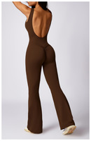 Vêtements de sport vendeurs en gros Conjuntos Deportivos Mujer 78 Polyamide et 22 Elasthanne évider Body Spandex Jumpsuit