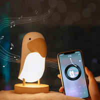 Lampe de table nordique moderne et réglable, rechargeable, personnalisée, en forme de toucan, pour chambre à coucher, décoration de nuit