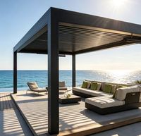 Pergola bioclimatique en aluminium personnalisée Sweet Home pour l'extérieur, auvent de terrasse de bonne qualité avec installation facile