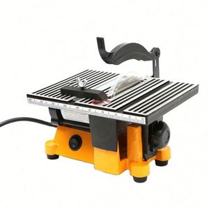 Scie à table miniature multifonction électrique portable 60W pour couper le cuivre, l'aluminium, le bois, idéale pour le bricolage et la découpe de modèles. - Product Image 1