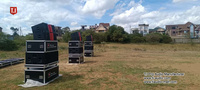 Système audio professionnel China T.I Pro Audio Pro-2123, son puissant et profond, enceintes passives à double haut-parleur de 12 pouces, deux voies.