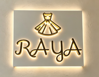 Logo LED 3D personnalisé en usine, enseigne lumineuse pour entreprise, enseigne publicitaire LED, logo pour entreprise