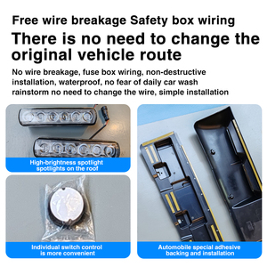 Galerie de toit Télécommande Projecteur LED DRL Lampe Modèle Barre Lumineuse de Toit pour Land Cruiser <span class=keywords><strong>PRADO</strong></span> 2024 2025 LC250 - Product Image 6