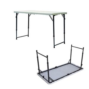 Mesas Plegables Portátiles de Plástico para Camping, Diseño Personalizado, Económicas, <span class=keywords><strong>Mesa</strong></span> <span class=keywords><strong>Plegable</strong></span> de 4 pies para Exteriores - Product Image 5