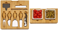 Weihnachts geschenke Geburtstags geschenke Partys Perfektes Käse brett Set Charc uterie Board Bambus maßge schneiderte Käse platte