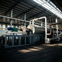 Planta de Pirólisis de Neumáticos de 3-5 Toneladas, Máquina de Reciclaje de Neumáticos a Pequeña Escala para Producción de Combustible, Aceite y Carbón Negro