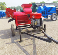 Machine à égrener le maïs à moteur diesel à haute productivité, petite machine à égrener domestique 12HP à 3 axes