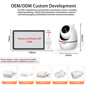 Bán Sỉ Không Dây 5 Inch Video Bé Màn Hình Hồng Ngoại Tầm Nhìn Ban Đêm Video Nanny Babyphone HD Bé Màn Hình Với Máy Ảnh Và Âm Thanh - Product Image 5