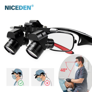 Per le persone miopi 5x Ergo lenti dentarie con luci piccole 5w Clip-on Flip Head lampada neurochirurgica lente d'ingrandimento - Product Image 3