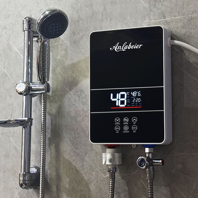 Smart-optimized 6000w Big Led Display with Touch Control Panel Whole House Tankless Electric Water Heater