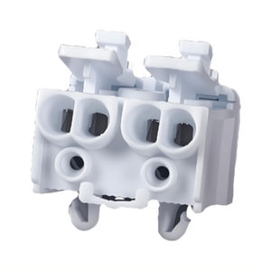 Konektor kawat kecil kabel Cepat blok Terminal penjepit <span class=keywords><strong>2</strong></span>-5 cara 24AMP 450V kerangka nilon - Product Image 4