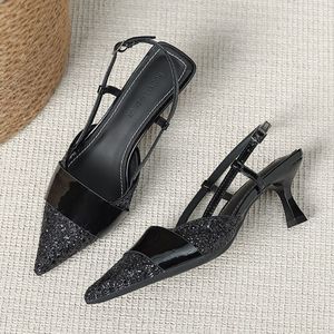 Sandalias de Mujer 2024, Último Diseño, Hermosas Sandalias de Tacón Alto con Tira Trasera, Modernas y Elegantes para Damas - Product Image 3