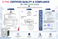 Interrupteur intelligent Zigbee MCB 1P+N sur rail DIN 90-240V 6A-63A avec minuterie marche/arrêt à distance pour le contrôle de l'éclairage des bâtiments commerciaux Chayo