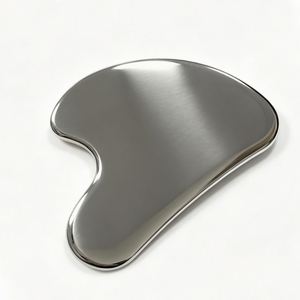 Herramienta de masaje Gua Sha ergonómica de material SS para aliviar la tensión muscular facial - Product Image 4