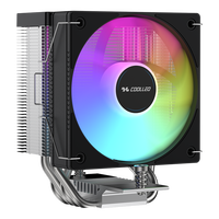 COOLLEO B40S DIG ARGB Affichage numérique Refroidisseur de processeur de 14e génération Core I3-i7 Refroidisseur d'air pour processeur Gaming LGA115X/1200/1700/1851 AMD