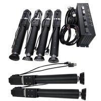 Plateforme de mouvement Tela TMPF-4DOF+TL DIY 4DOF+TL en aluminium de haute qualité avec servomoteur, course de 150 mm, pour usage domestique, capacité de 300 kg
