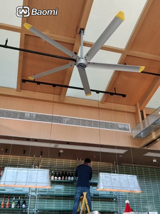 Kipas Gantung Industri HVLS Pmsm 24ft 2025, Aliran Udara Ventilasi Volume Tinggi, Kustom dengan Motor 220v/110v Langsung Dari <span class=keywords><strong>Malaysia</strong></span> - Product Image 4