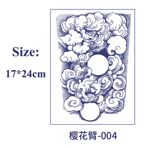 <span class=keywords><strong>YHB</strong></span> longue durée jus de plantes Semi-Permanent grand bras manches réaliste étanche tatouage hommes temporaire tatouage pochoir autocollant - Product Image 6