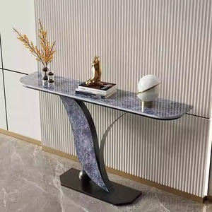 Tavolo Console Moderno di Lusso Regolabile in <span class=keywords><strong>Oro</strong></span> con Pannello MDF <span class=keywords><strong>e</strong></span> Garanzia di 1 Anno per <span class=keywords><strong>Arredamento</strong></span> Soggiorno - Product Image 1