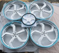 Jantes forgées sur mesure Duaxen Forgealloy à profil profond 20 22 24 26 28 pouces, jantes DUB 5 branches forgées en 2 pièces pour Chevrolet