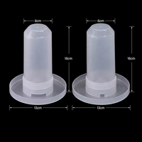 Distributeur d'eau automatique pour oiseaux, petite capacité, sûr, anti-noyade, alimentation par gravité, en plastique transparent PP de qualité alimentaire