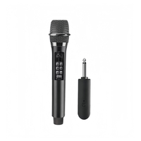 Système de microphone karaoké sans fil professionnel dynamique en métal, portatif, portée de 20 mètres, suppression du bruit, design portable, 130 dB