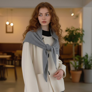 وشاح من الصوف الثلاثي بتصميم جديد للخريف والشتاء شال تقليدي يحافظ على الدفء بجودة جيدة وفاخر عالي الجودة - Product Image 3