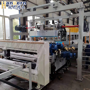 Máquina de película fundida de TPU/EVA de un solo tornillo de coextrusión multicapa Bomba Control PLC Guantes de alta precisión Ropa con PE PET - Product Image 3