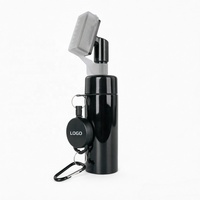 Brosse de nettoyage de clubs de golf de haute qualité, étanche, avec bouteille d'eau à pression, mousqueton rétractable et outil de nettoyage des rainures