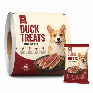 Pellicola Personalizzata per Imballaggio Cibo per Cani, Rotolo Laminato Flessibile con Design a Tema Manzo per Confezionamento Automatico - Product Image 5